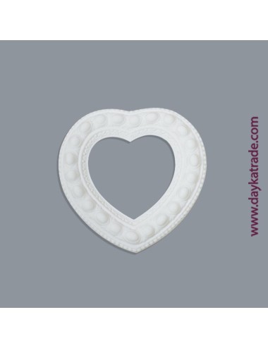 marquito de marmolina corazón