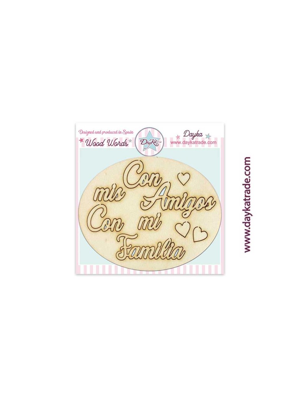 mensaje "con mis amigos, con mi familia"