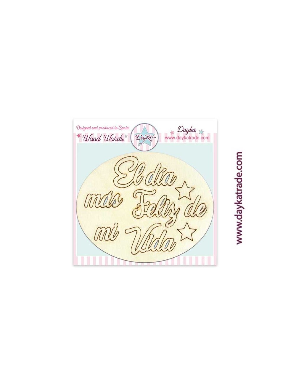 mensaje "el día más feliz de mi vida"