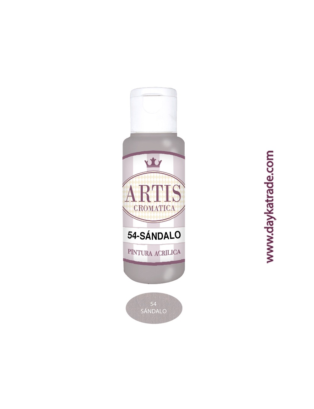 nº  54 sándalo (60ml) pintura acrilica artis cromatica