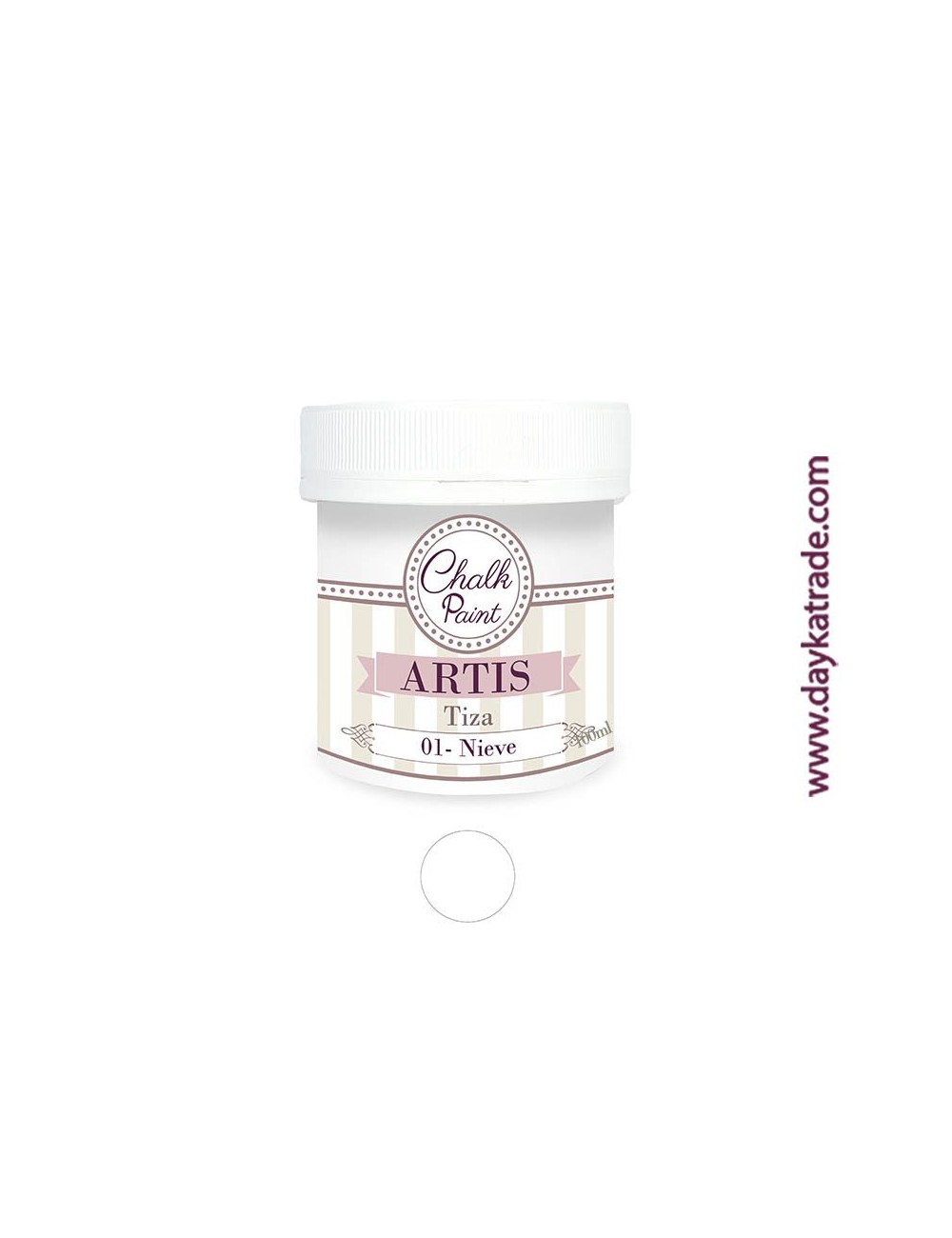 nº 01 nieve pintura tiza chalk paint artis 100 ml