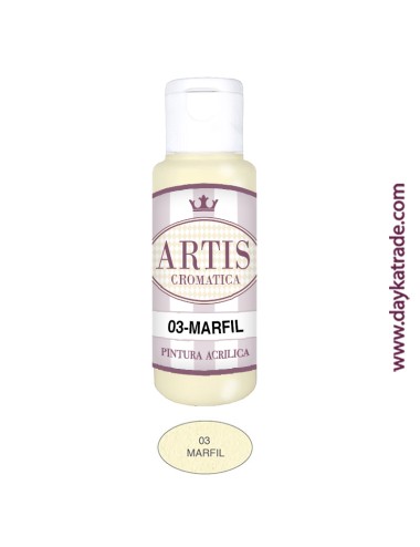 nº 03 marfil (60ml) pintura acrilica artis cromatica