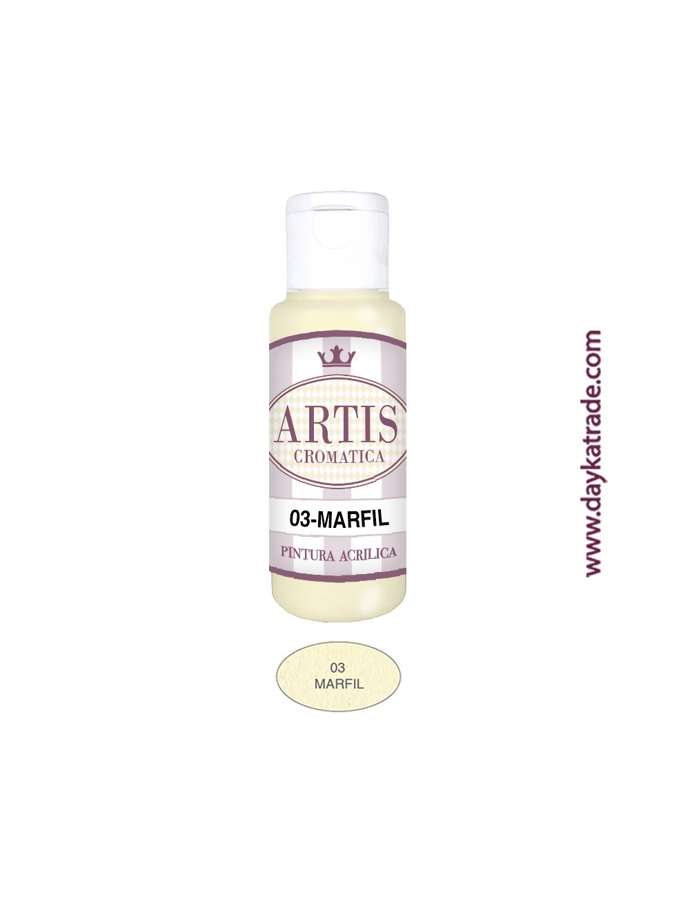 nº 03 marfil (60ml) pintura acrilica artis cromatica