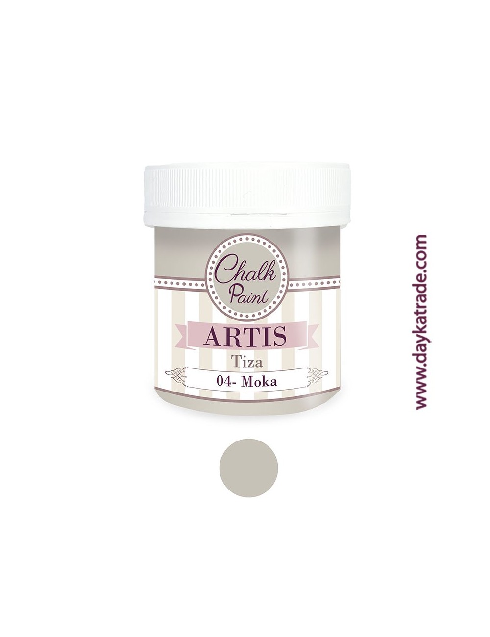 nº 04 moka pintura tiza chalk paint artis 250 ml