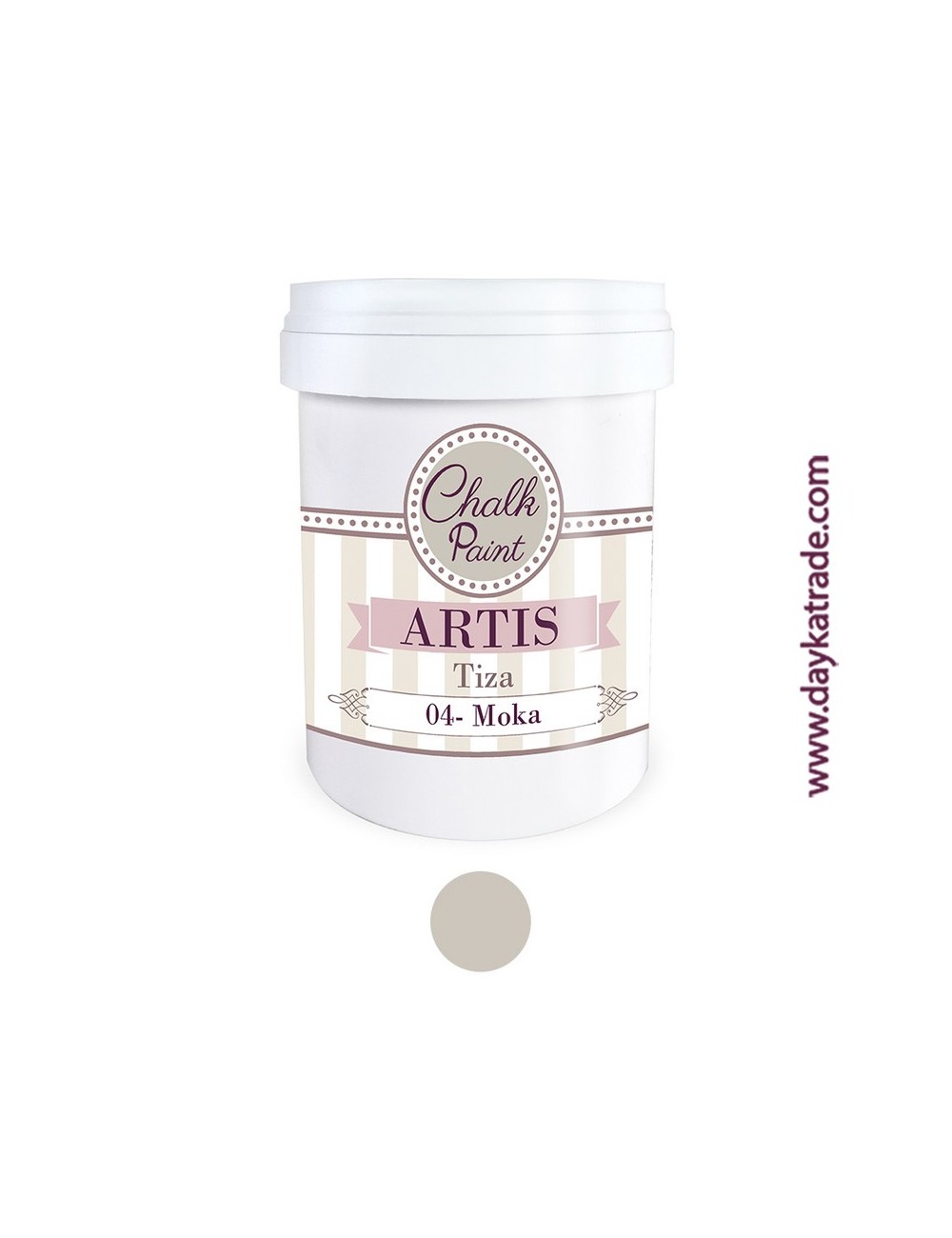 nº 04 moka pintura tiza chalk paint artis 750 ml