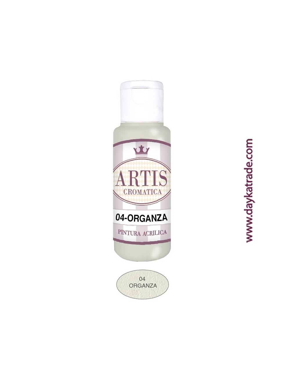 nº 04 organza (60ml) pintura acrilica artis cromatica