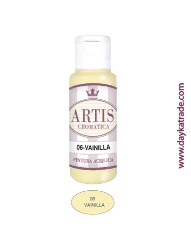 nº 06 vainilla (60ml) pintura acrilica artis cromatica