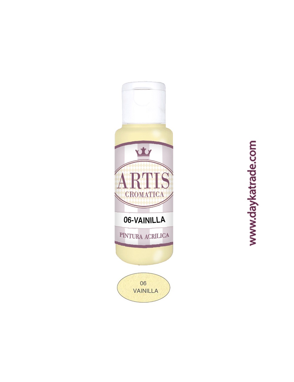 nº 06 vainilla (60ml) pintura acrilica artis cromatica