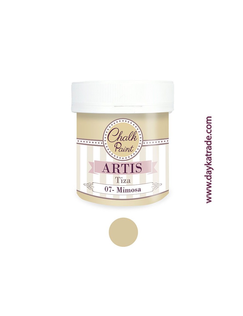 nº 07 mimosa pintura tiza chalk paint artis 250 ml
