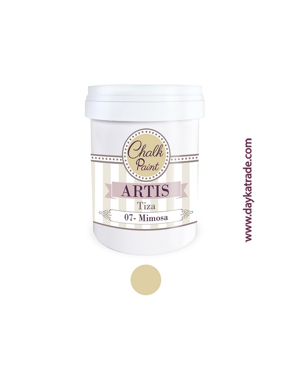 nº 07 mimosa pintura tiza chalk paint artis 750 ml