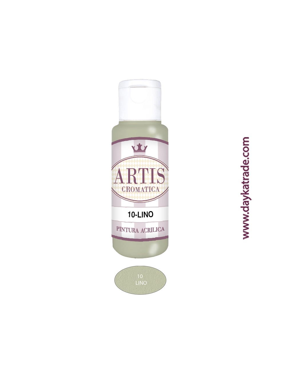 nº 10 lino (60ml) pintura acrilica artis cromatica