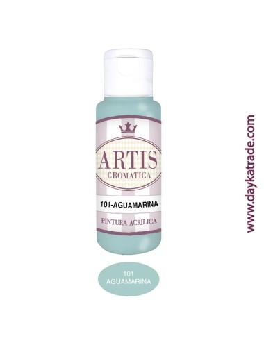 nº 101 aguamarina (60ml) pintura acrilica artis cromatica