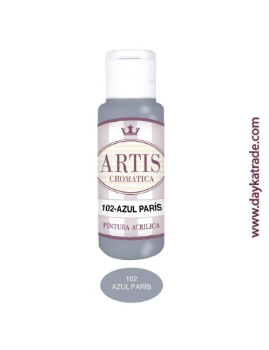 nº 102 azul parís (60ml) pintura acrilica artis cromatica