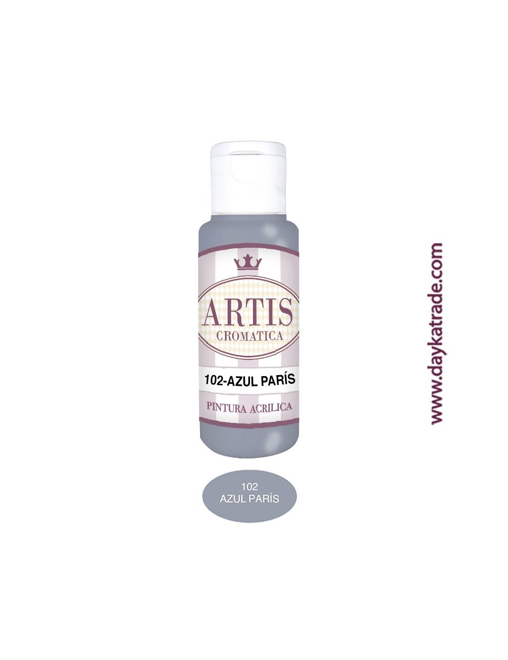 nº 102 azul parís (60ml) pintura acrilica artis cromatica