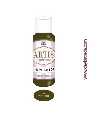 nº 103 verde boj (60ml) pintura acrilica artis cromatica