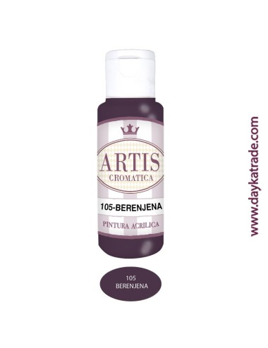 nº 105 berenjena (60ml) pintura acrilica artis cromatica