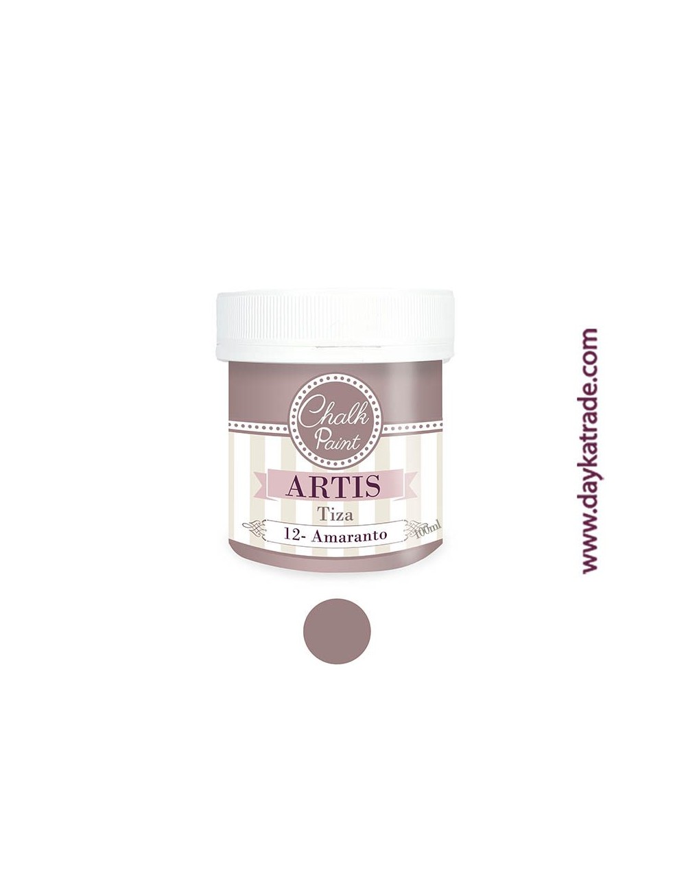 nº 12 amaranto pintura tiza chalk paint artis 100 ml