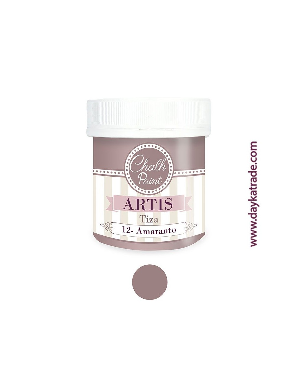 nº 12 amaranto pintura tiza chalk paint artis 250 ml