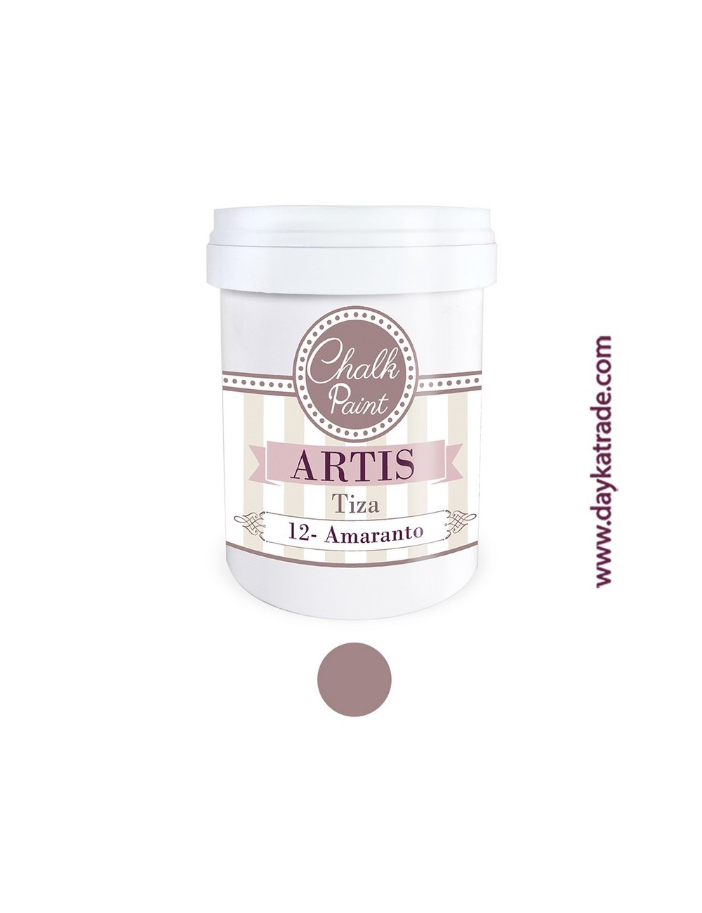 nº 12 amaranto pintura tiza chalk paint artis 750 ml