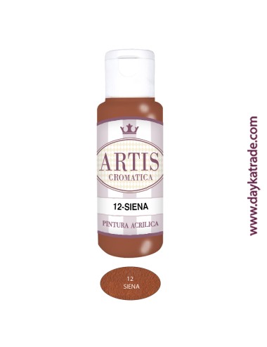 nº 12 siena (60ml) pintura acrilica artis cromatica