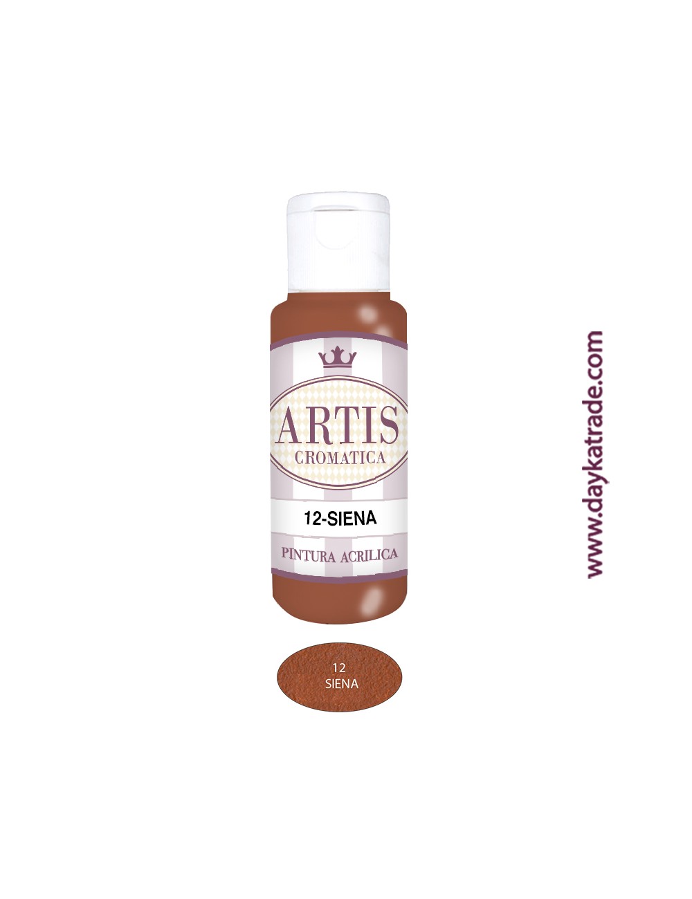 nº 12 siena (60ml) pintura acrilica artis cromatica