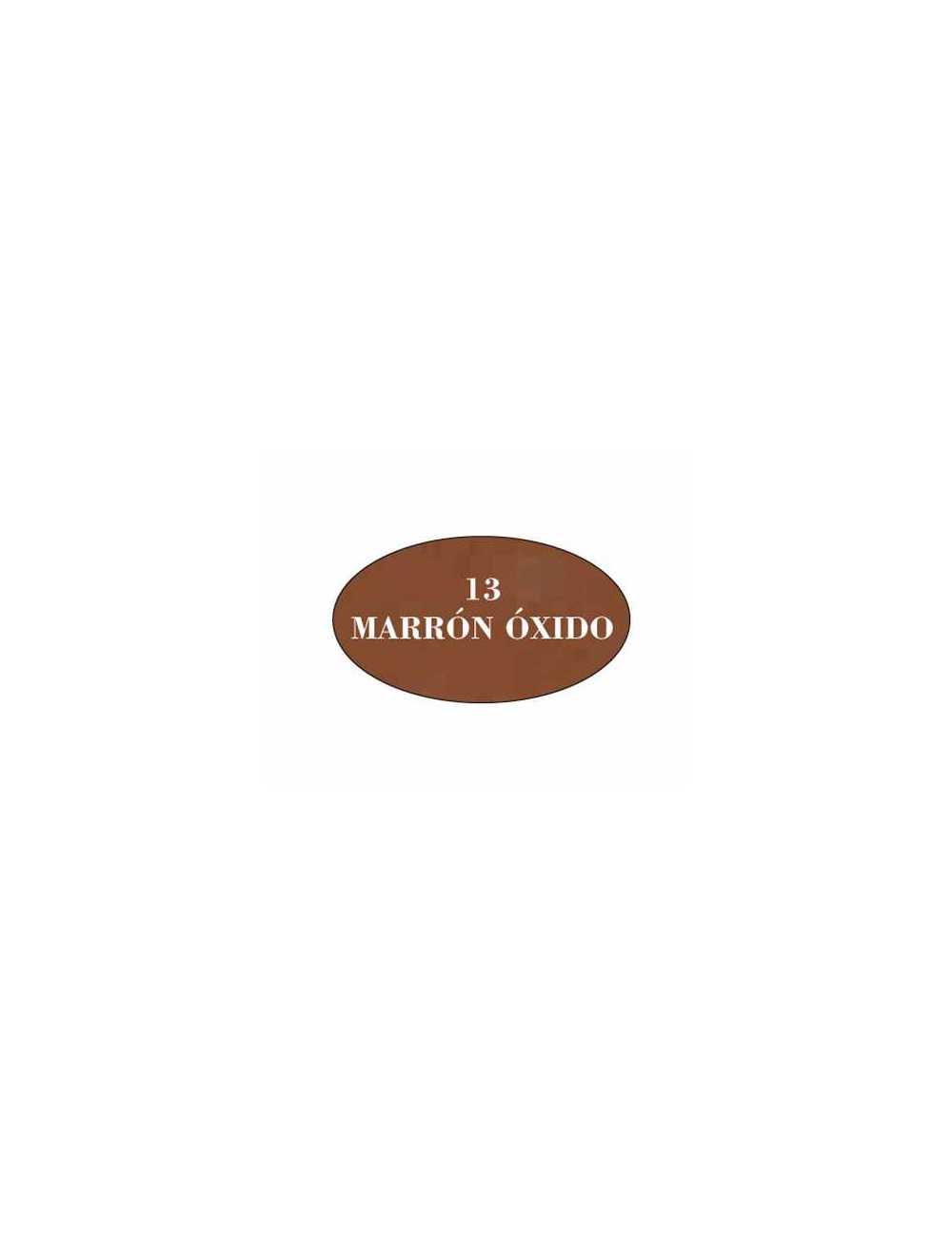 nº 13 marron oxido pintura acrilica artis cromatica de 1 kg