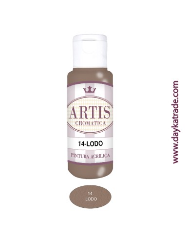 nº 14 lodo (60ml) pintura acrilica artis cromatica
