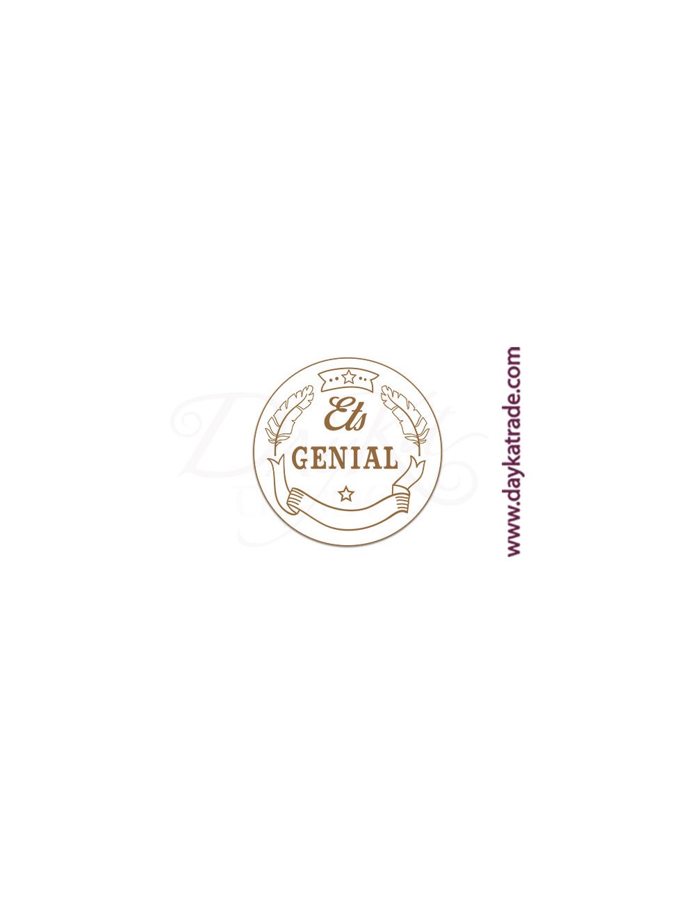 Mensaje "ets genial"