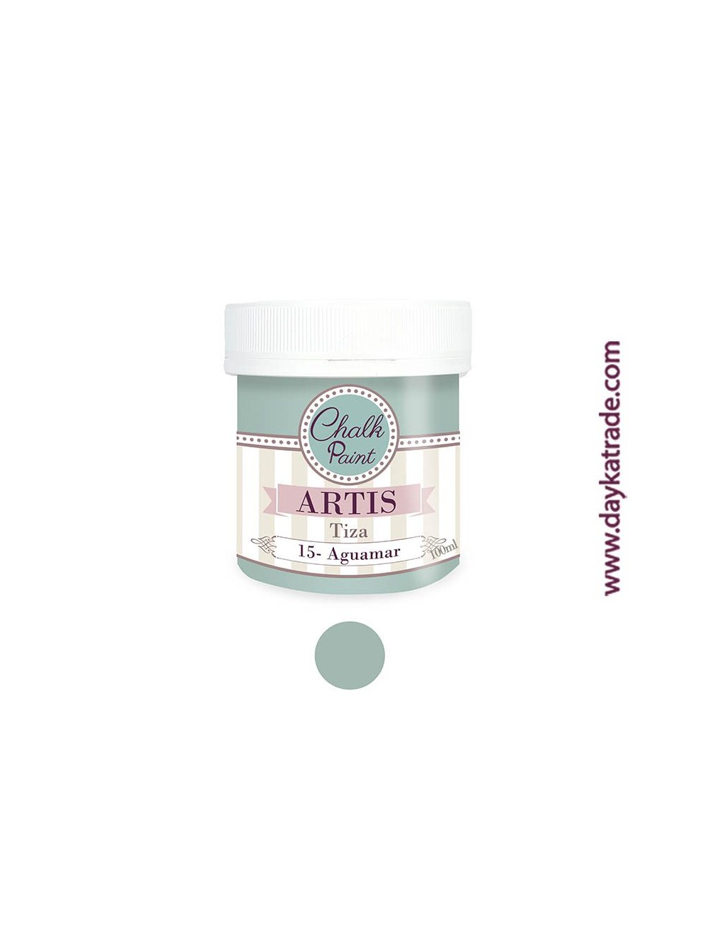 nº 15 aguamar pintura tiza chalk paint artis 100 ml