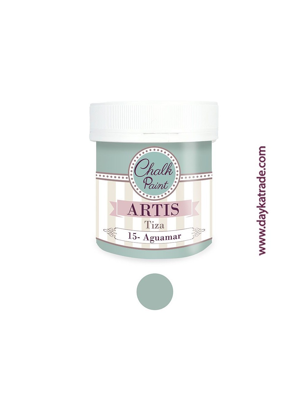 nº 15 aguamar pintura tiza chalk paint artis 250 ml
