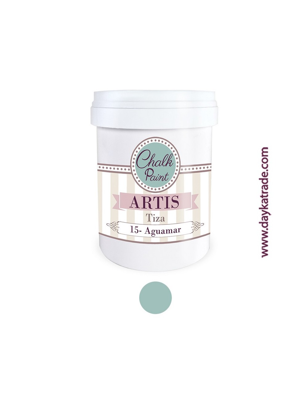 nº 15 aguamar pintura tiza chalk paint artis 750 ml
