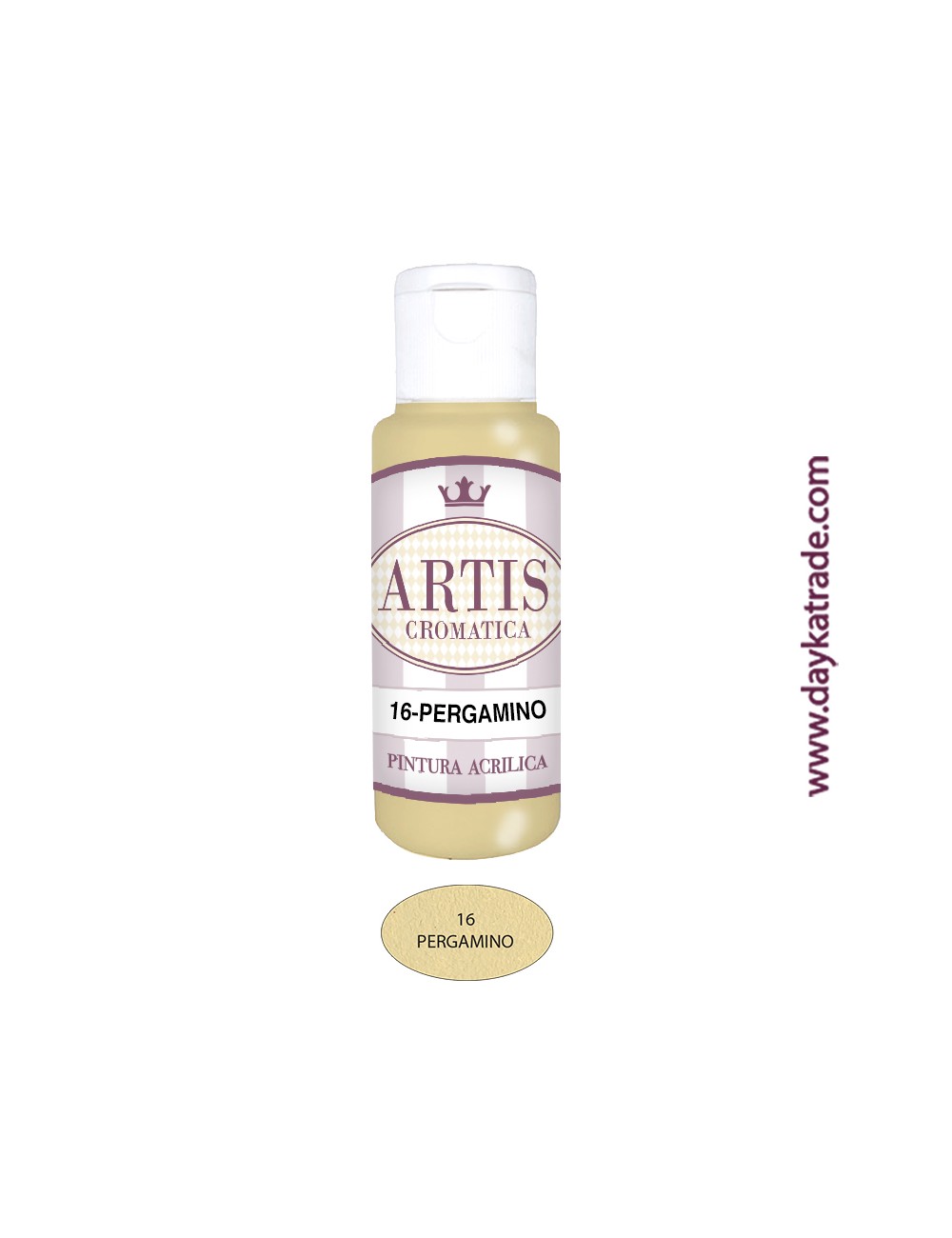 nº 16 pergamino (60ml) pintura acrilica artis cromatica
