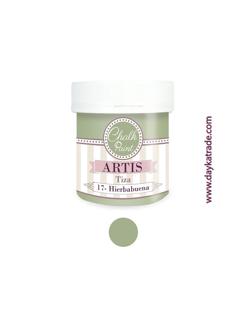 nº 17 hierbabuena pintura tiza chalk paint artis 250 ml