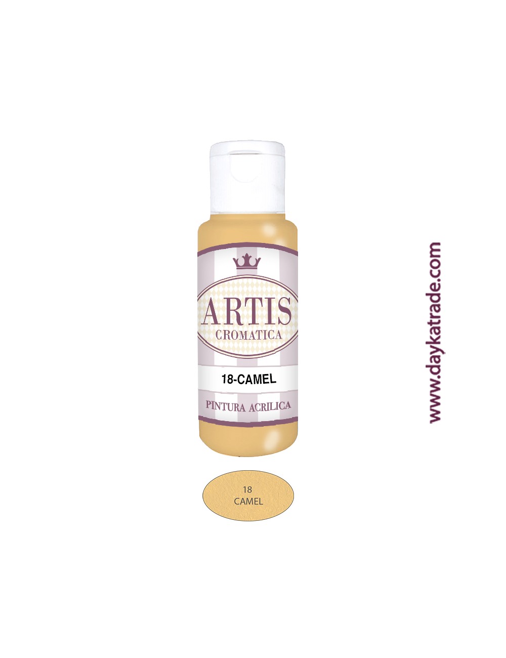 nº 18 camel (60ml) pintura acrilica artis cromatica