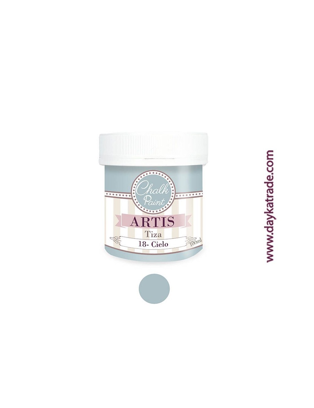 nº 18 cielo pintura tiza chalk paint artis 100 ml