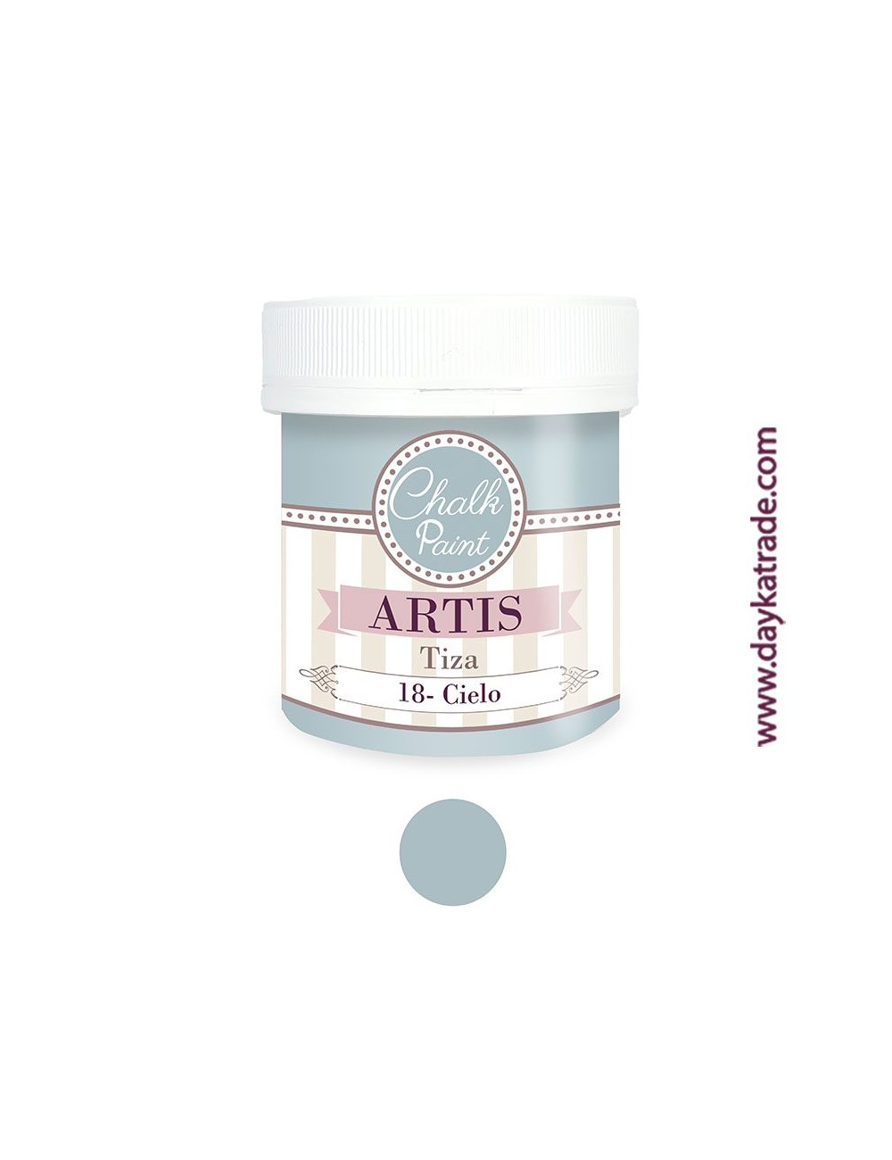 nº 18 cielo pintura tiza chalk paint artis 250 ml