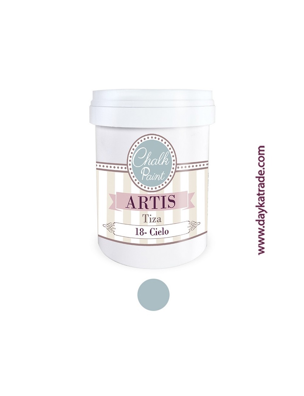 nº 18 cielo pintura tiza chalk paint artis 750 ml