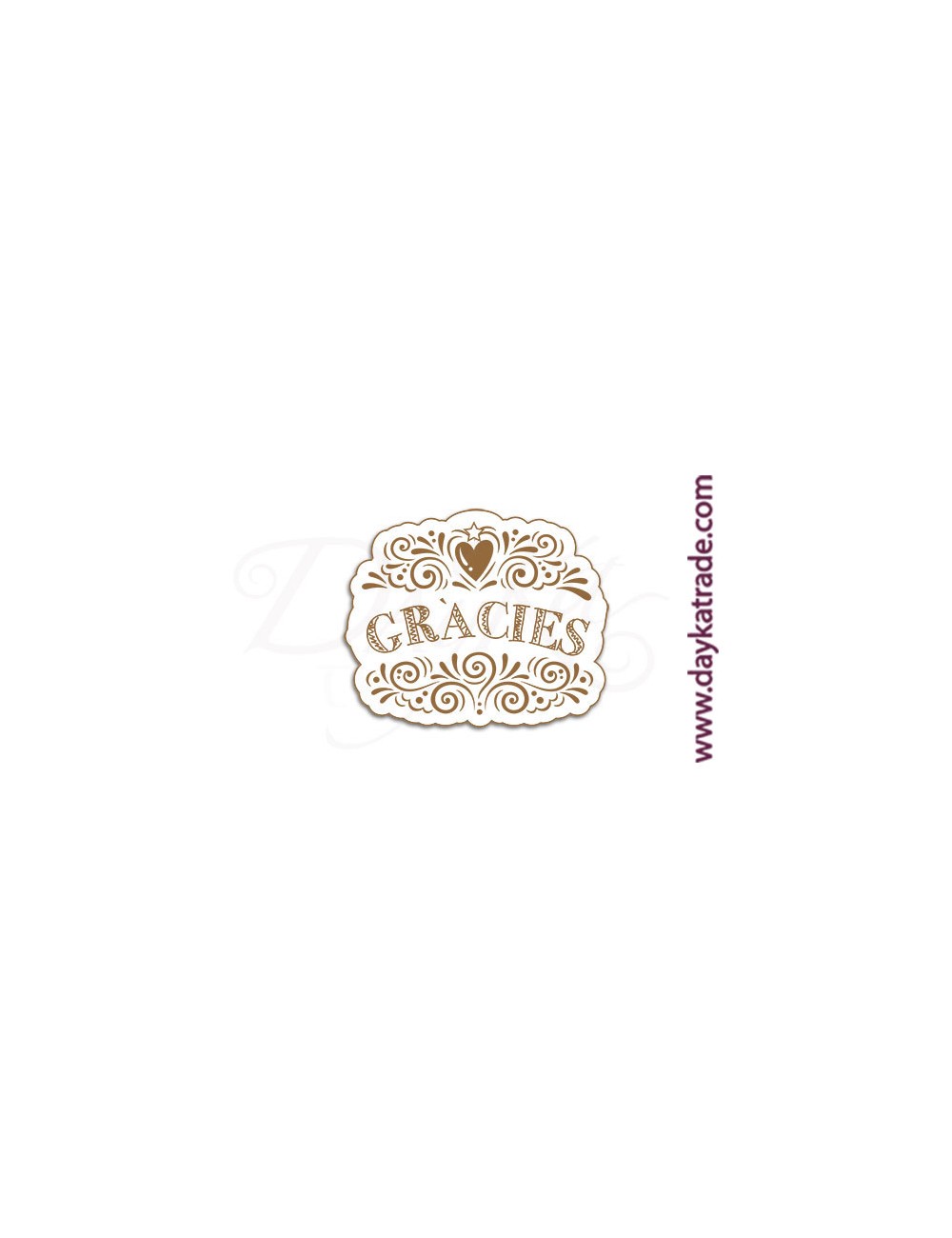 Mensaje "gracies"