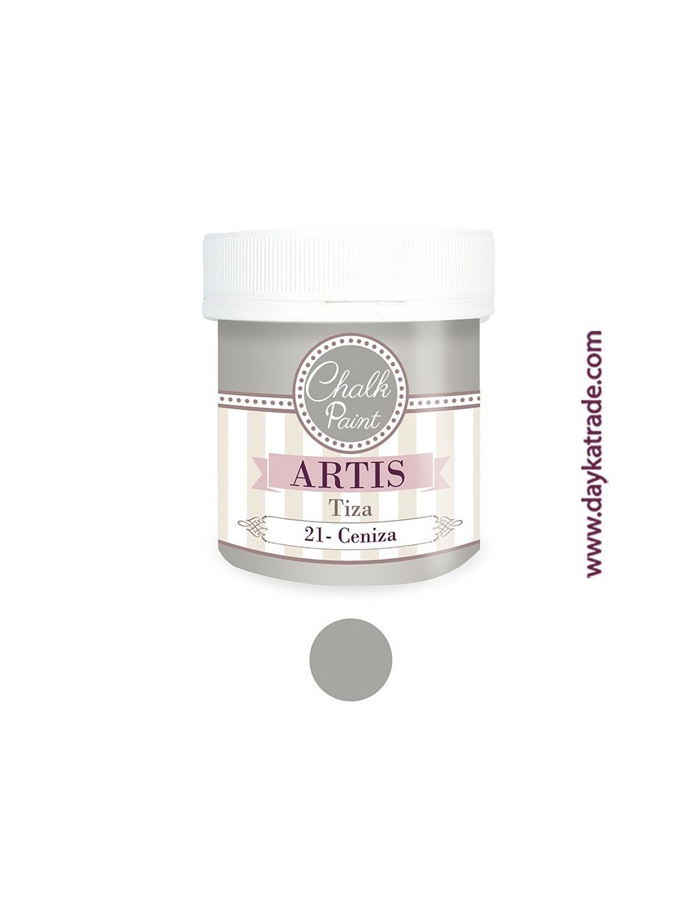 nº 21 ceniza pintura tiza chalk paint artis 250 ml