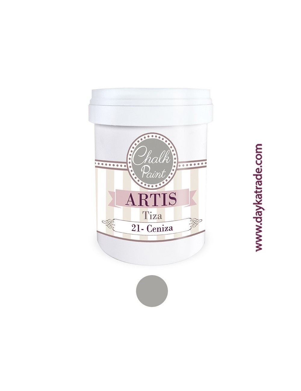 nº 21 ceniza pintura tiza chalk paint artis 750 ml