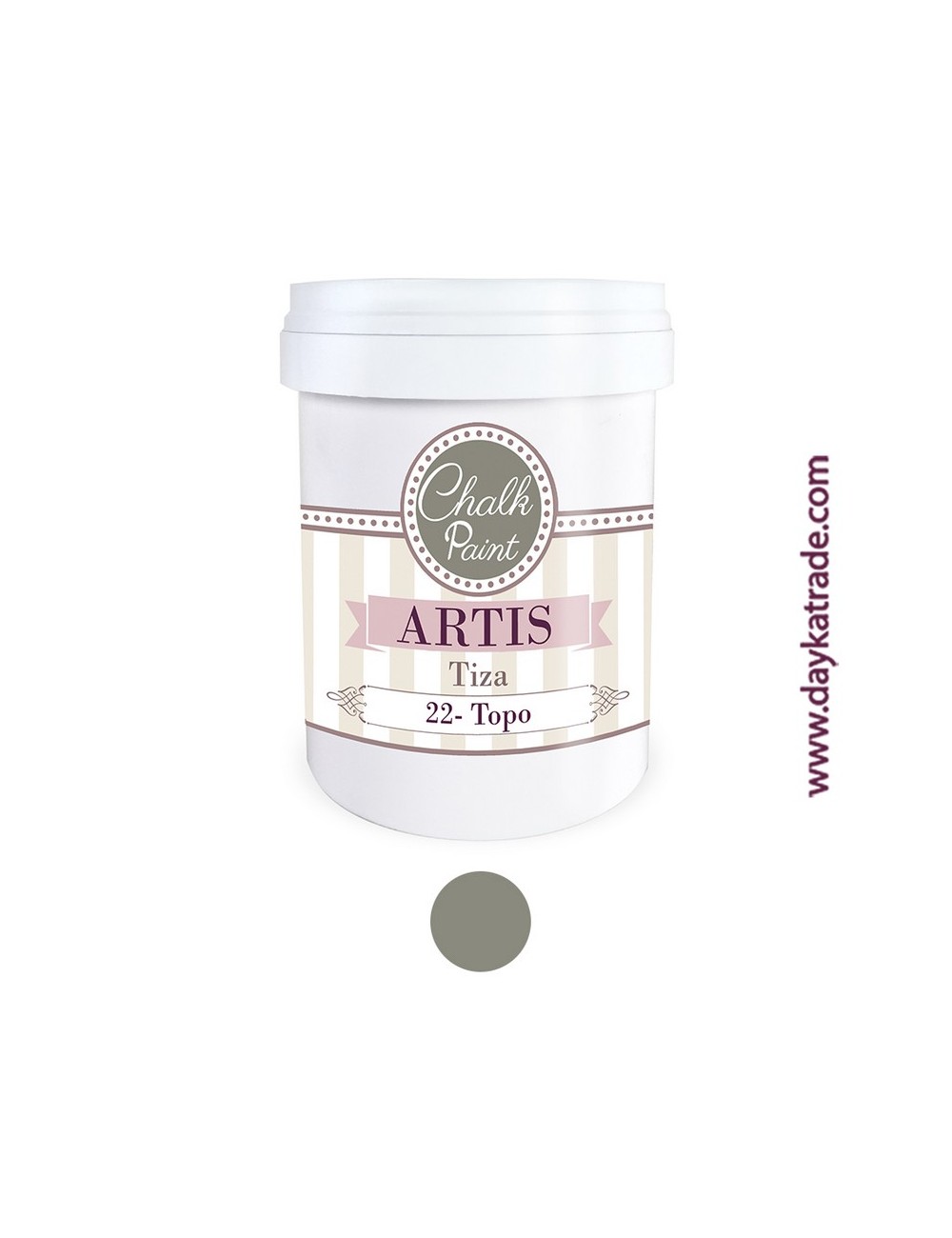 nº 22 topo pintura tiza chalk paint artis 750 ml