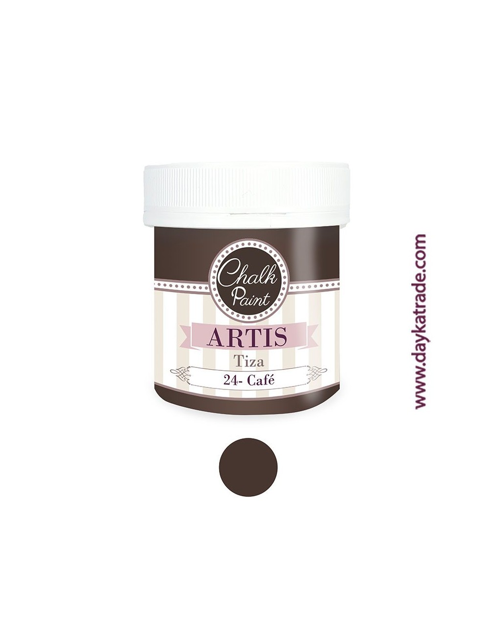 nº 24 café pintura tiza chalk paint artis 250 ml
