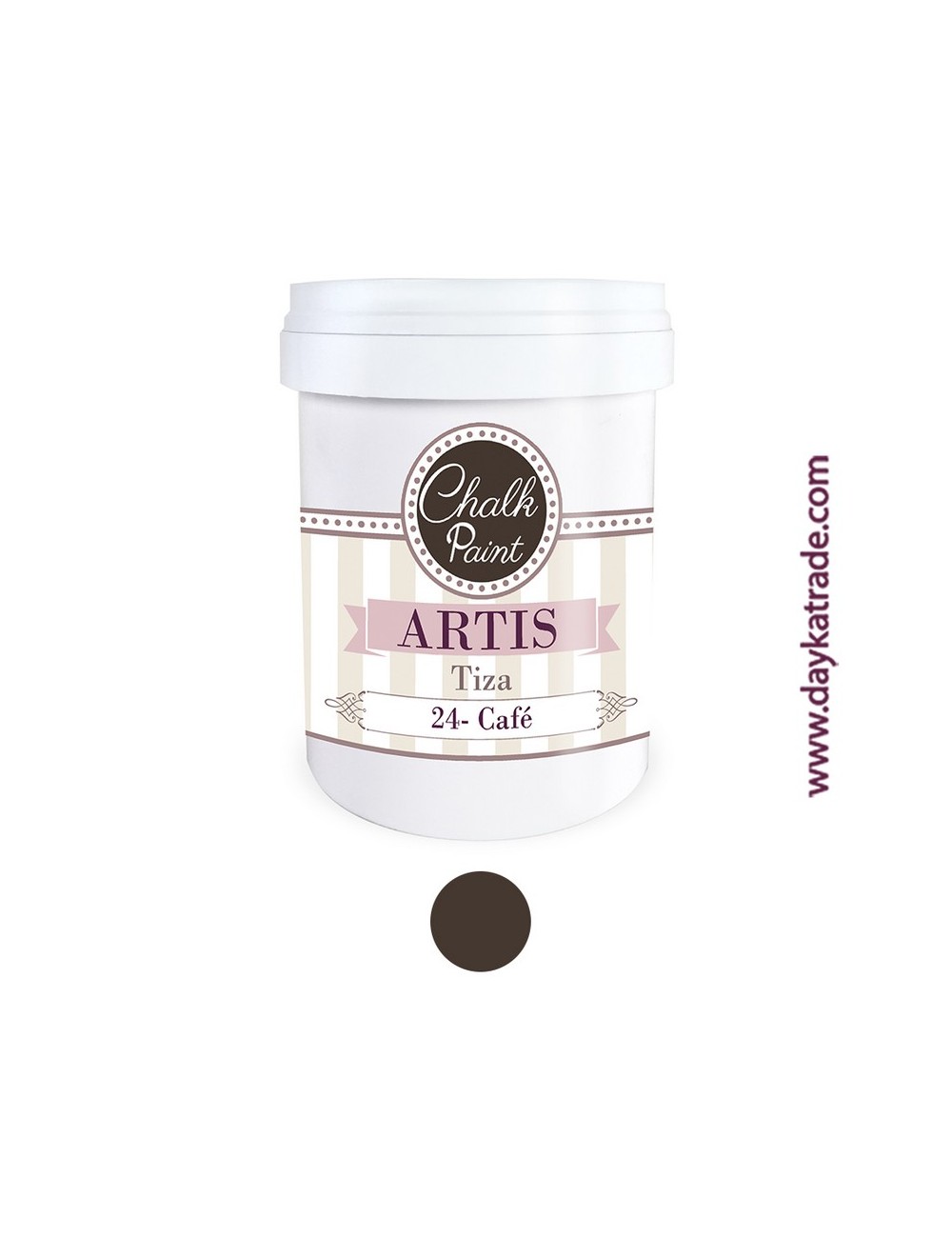 nº 24 café pintura tiza chalk paint artis 750 ml