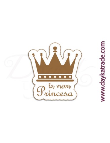 Mensaje "la meva princesa"