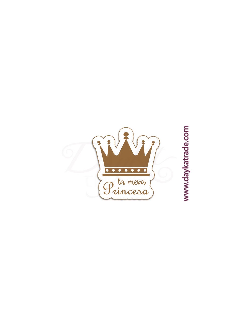 Mensaje "la meva princesa"
