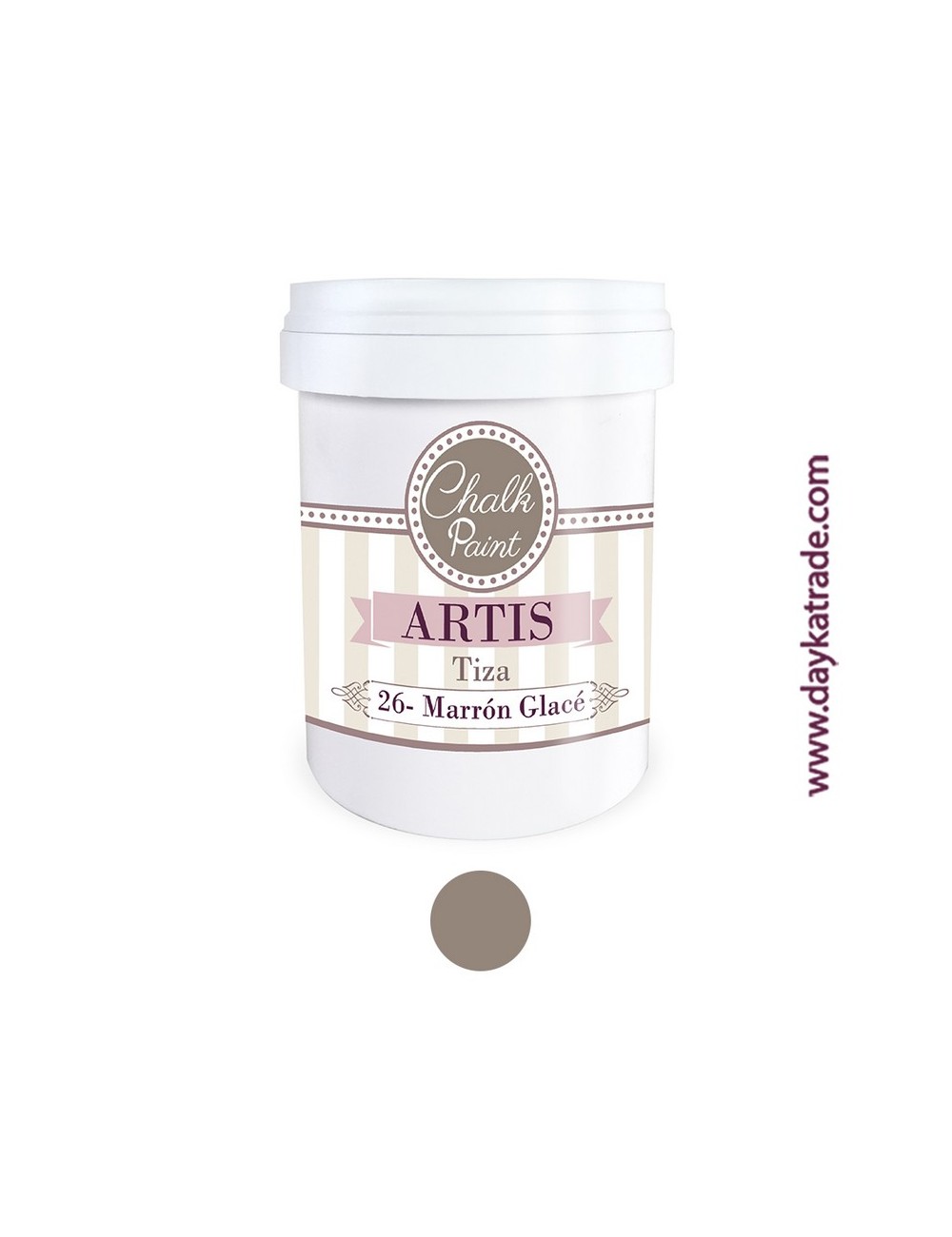 nº 26 marrón glacé pintura tiza chalk paint artis 750 ml