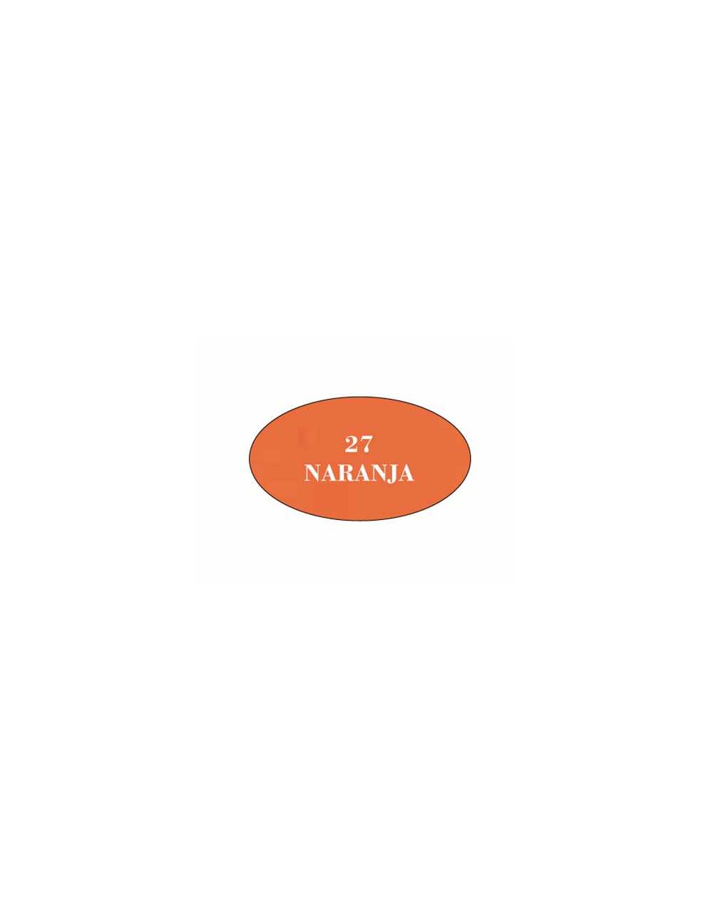 nº 27 naranja pintura acrilica artis cromatica de 1 kg