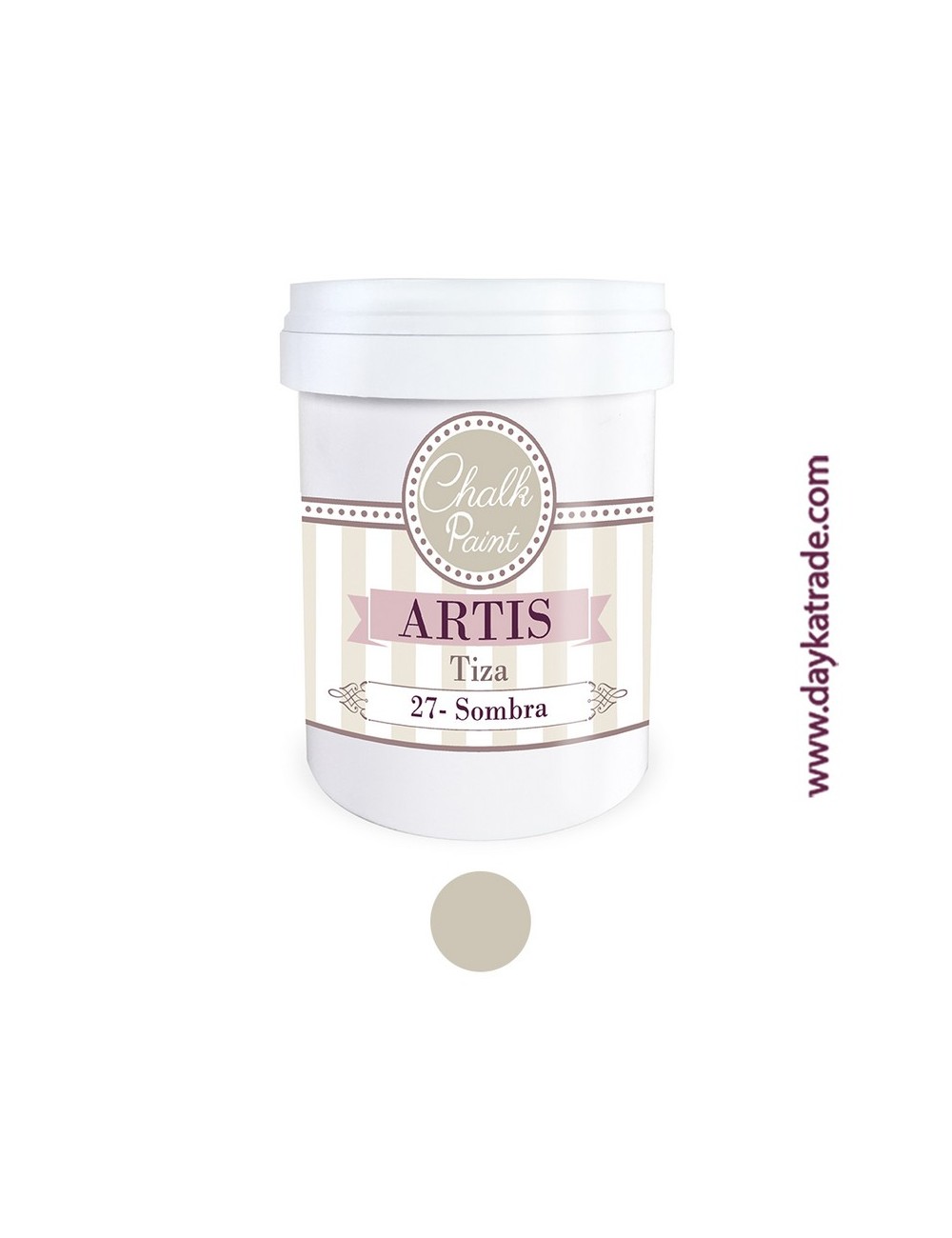 nº 27 sombra pintura tiza chalk paint artis 750 ml