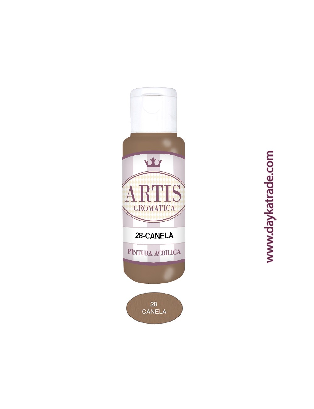 nº 28 canela (60ml) pintura acrilica artis cromatica