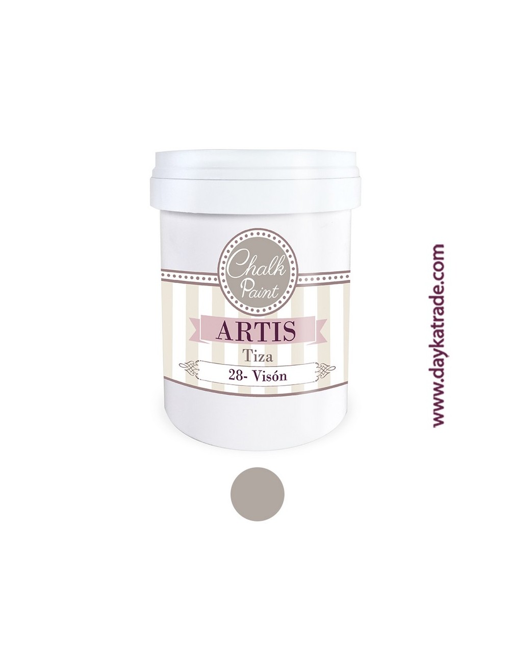 nº 28 visón pintura tiza chalk paint artis 750 ml